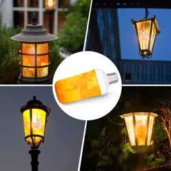 Flickering LED bulb - candle flame effect - E14 / E27 / B22E27