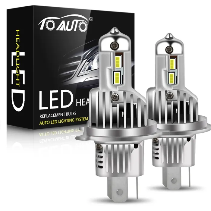 Car / motorcycle LED bulb - 6000K - CSP chip - H1 / H3 / H7 / H11 / H4/9003/HB2 Hi/Lo / 9006/HB4 - 2 piecesH1