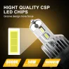 Auto / Motorrad LED Birne - 6000K - CSP Chip - H1 / H3 / H7 / H11 / H4/9003/HB2 Hi/Lo / 9006/HB4 - 2 Stück