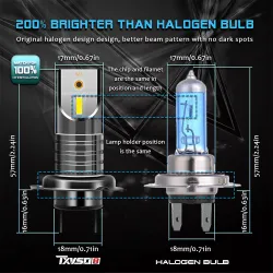 Auto-Nebelscheinwerfer - superhelle Birne - H7 - LED - 150W - 2 Stück