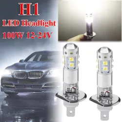 Autoscheinwerferlampe - H1 - 6000K - 80W - COB LED - 2 Stück