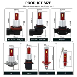 Car LED bulb - fog / signal / driving lamp - super bright - H1 / H3 - 2 piecesH3