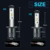 LED car bulb - super bright - H1 / H3 - 20W - 6000K - 2 piecesH3
