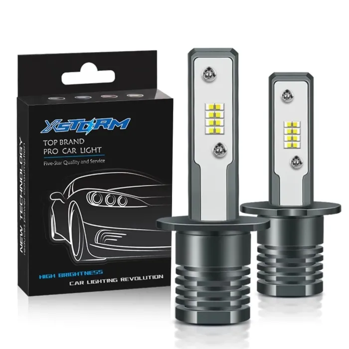 LED car bulb - super bright - H1 / H3 - 20W - 6000K - 2 piecesH3