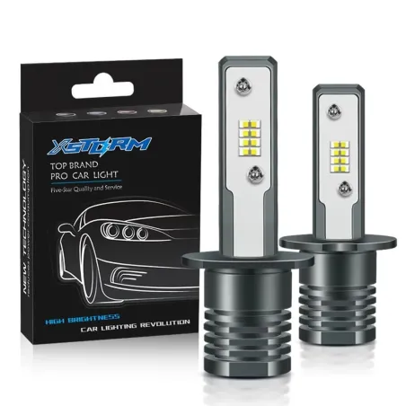 LED car bulb - super bright - H1 / H3 - 20W - 6000K - 2 piecesH3