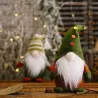 Knitted faceless green Santa Claus - Christmas decorationChristmas
