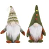 Knitted faceless green Santa Claus - Christmas decorationChristmas