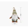 Knitted faceless green Santa Claus - Christmas decorationChristmas