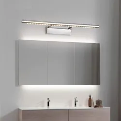 Moderne LED-Wandleuchte - Spiegelleuchte - Edelstahl