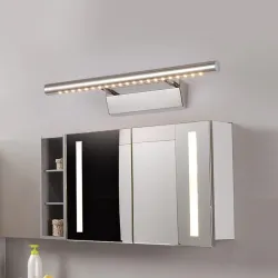 Moderne LED-Wandleuchte - Spiegelleuchte - Edelstahl
