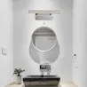 Moderne LED-Wandleuchte - Spiegelleuchte - Edelstahl