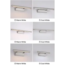 Moderne LED-Wandleuchte - Spiegelleuchte - Edelstahl