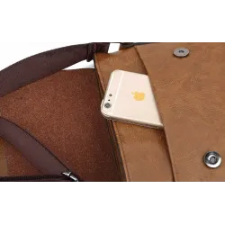 Vintage elegante Umhänge- / Umhängetasche - Leder