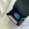 Modische kleine Umhängetasche - mit Strass / Kettenriemen