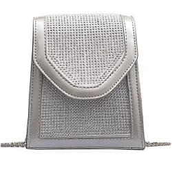 Modische kleine Umhängetasche - mit Strass / Kettenriemen