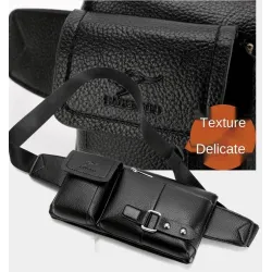 Multifunktionale Umhänge-/Gürteltasche - eine kleine Brieftasche - mit Reißverschlüssen/Taschen