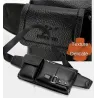 Multifunktionale Umhänge-/Gürteltasche - eine kleine Brieftasche - mit Reißverschlüssen/Taschen