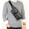 Multifunktionale Umhänge-/Gürteltasche - eine kleine Brieftasche - mit Reißverschlüssen/Taschen