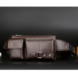 Multifunktionale Umhänge-/Gürteltasche - eine kleine Brieftasche - mit Reißverschlüssen/Taschen