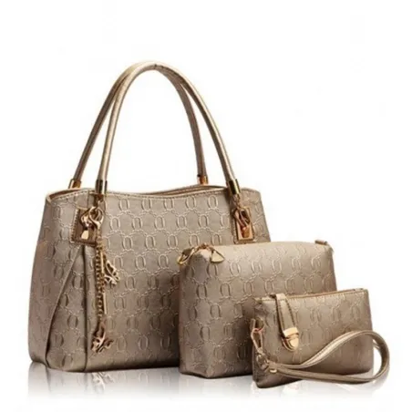 Luxuriöse Ledertaschen - Set 3-teilig