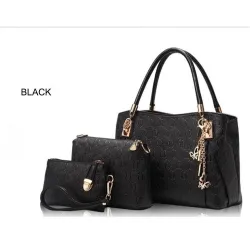 Luxuriöse Ledertaschen - Set 3-teilig