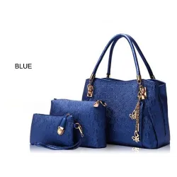Luxuriöse Ledertaschen - Set 3-teilig