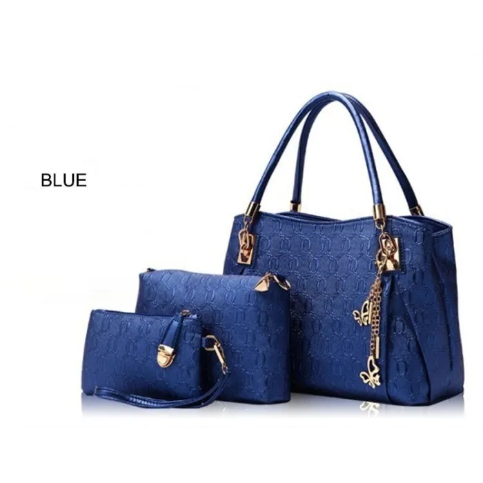 Luxuriöse Ledertaschen - Set 3-teilig