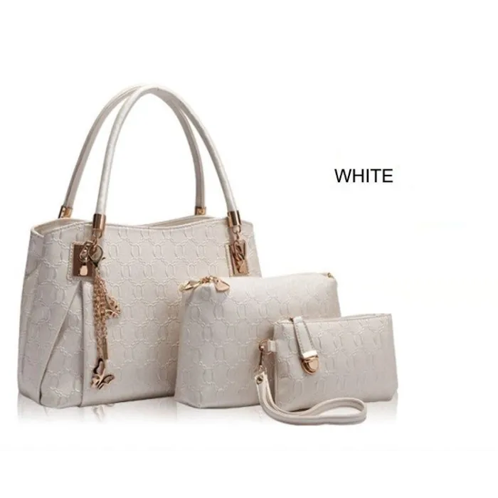 Luxuriöse Ledertaschen - Set 3-teilig