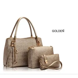 Luxuriöse Ledertaschen - Set 3-teilig