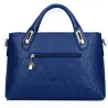 Modische Ledertaschen - große Handtasche / Umhängetasche / Clutch / Geldbörse - 4-teiliges Set