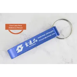 Dosen- / Flaschenöffner aus Aluminium - mit Schlüsselring - kostenlose individuelle Gravur - 100 Stück