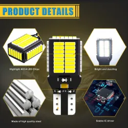 Car LED bulb - T15 W16W 912 921 906 904 902 Canbus - reverse light - for Audi - 2 piecesT15