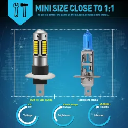 Car headlight / fog light - LED bulb - 6000K - H1 - H3 - H27/881 / H27/880 - 2 piecesH1