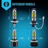 Autoscheinwerfer / Nebellicht - LED Lampe - 6000K - H1 - H3 - H27/881 / H27/880 - 2 Stück