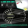 Auto-Nebel- / DRL-Licht - LED-Lampe - H3 - DC12V 3030 SMD 6000K weiß - 2 Stück
