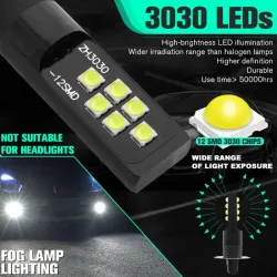 Auto-Nebel- / DRL-Licht - LED-Lampe - H3 - DC12V 3030 SMD 6000K weiß - 2 Stück