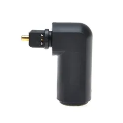 Digitales optisches Audiokabel - Adapter - Stecker auf Buchse - 90 Grad rechter Winkel - 360 drehbar - für optisches Toslink-Kab