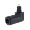 Digitales optisches Audiokabel - Adapter - Stecker auf Buchse - 90 Grad rechter Winkel - 360 drehbar - für optisches Toslink-Kab