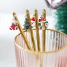 Kleiner Löffel mit langem Griff - mit Weihnachtsdekoration - Tee / Kaffee / Desserts - 1 Stück