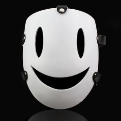 Sky Violations Sniper - smiley - full face white mask - Halloween - carnivalsMasks