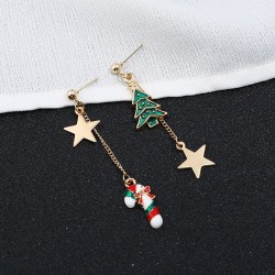 Weihnachtsbaum - Sterne - Ohrringe