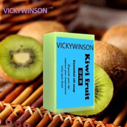 Handgemachte Naturseife – aufhellend – feuchtigkeitsspendend – Aknebehandlung – Kiwi – 50 g