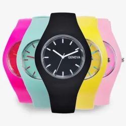 Trendige Silikonuhr - ultradünn - Unisex