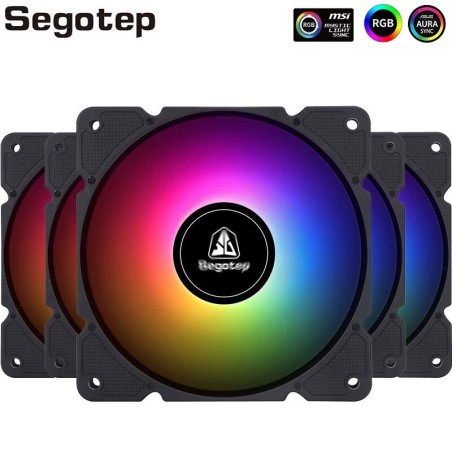Segotep – Lüfter – einstellbar – RGB – 120 mm – 5 V – 3 Pin – für Gamer