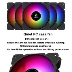 Segotep – Lüfter – einstellbar – RGB – 120 mm – 5 V – 3 Pin – für Gamer
