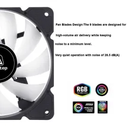 Segotep – Lüfter – einstellbar – RGB – 120 mm – 5 V – 3 Pin – für Gamer
