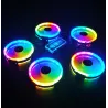 Computer case fan - cooling cooler - adjustable - 120mm - 6pin - RGB - ARGB - LED - 5VCooling