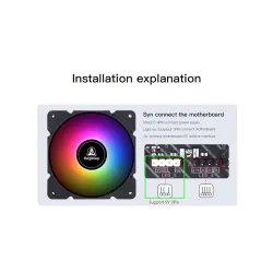 Segotep - cooling fan - adjustable - RGB - 120mm - 5V - 3Pin - for gamerCooling