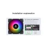 Segotep – Lüfter – einstellbar – RGB – 120 mm – 5 V – 3 Pin – für Gamer