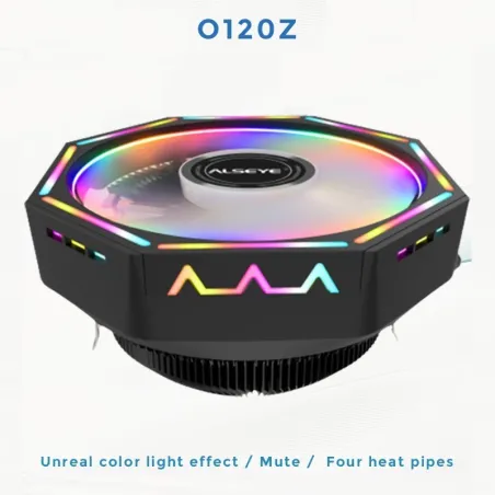 ALSEYE O120z - RGB-Lüfter - CPU-Kühler - 4-polig - PWM - leise